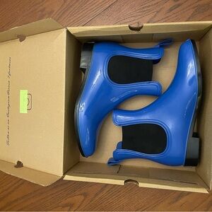 Vibrant Blue Rain Booties NIB